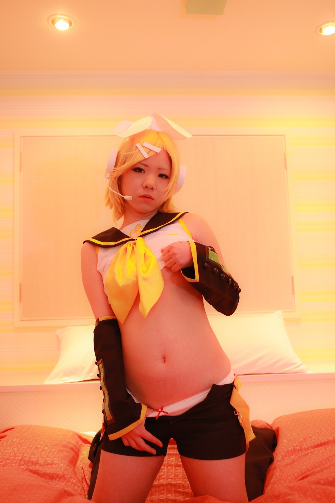 [Cosplay]Vocaloid-热Kagamine Rin裸体